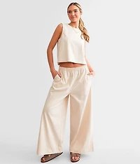 Scout Jersey Wide Leg Cropped Pant