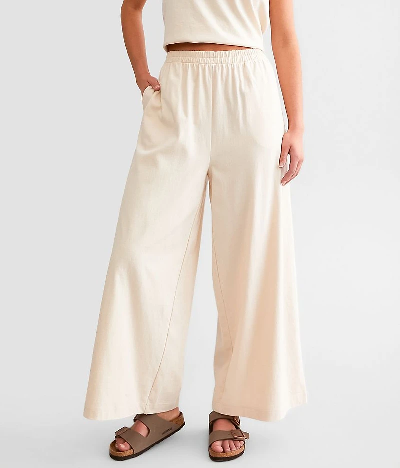 Scout Jersey Wide Leg Cropped Pant