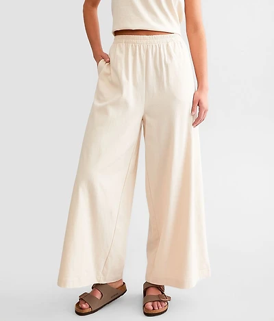Scout Jersey Wide Leg Cropped Pant