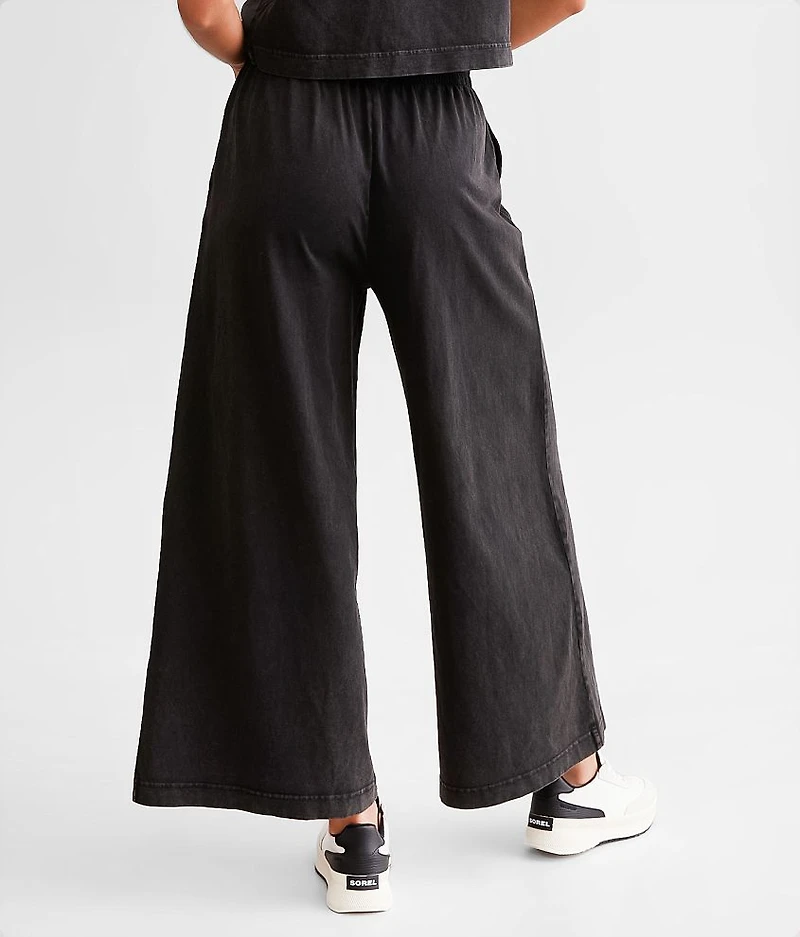 Scout Jersey Wide Leg Cropped Pant