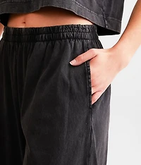 Scout Jersey Wide Leg Cropped Pant