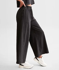 Scout Jersey Wide Leg Cropped Pant