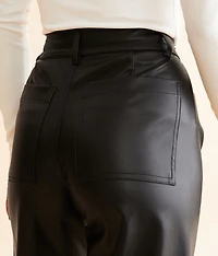 Rilynn Faux Leather Straight Pant