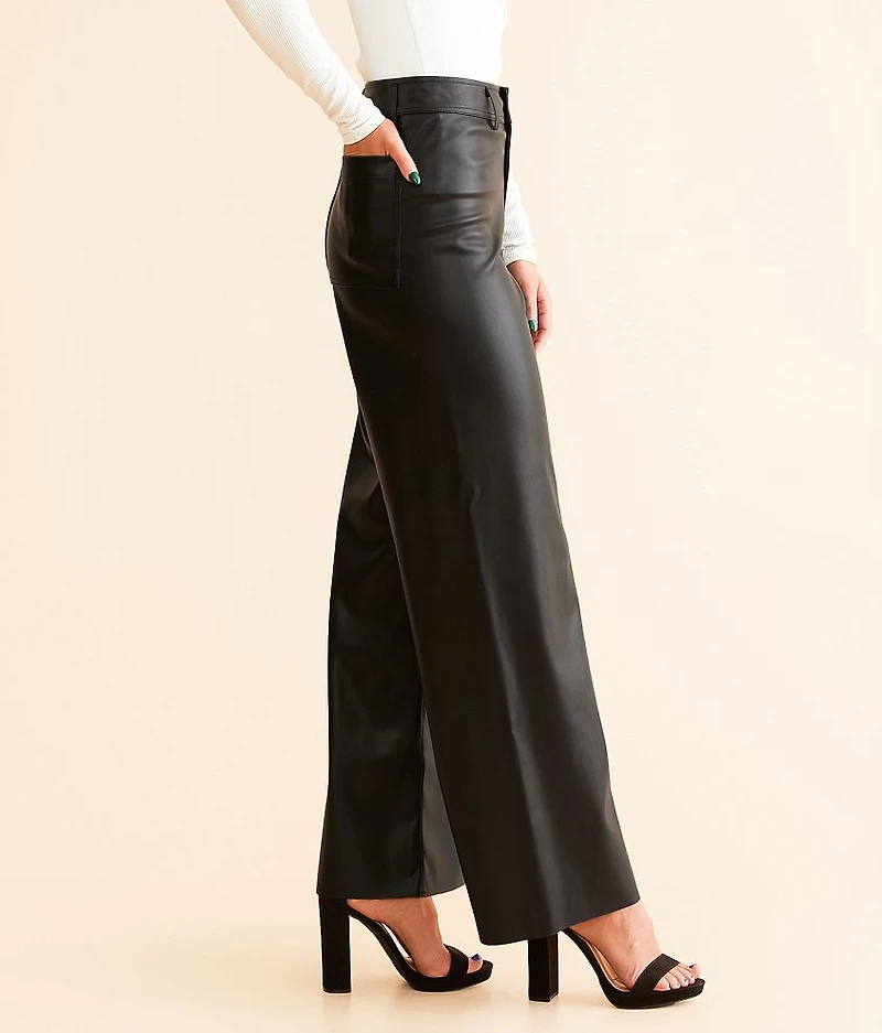 Rilynn Faux Leather Straight Pant
