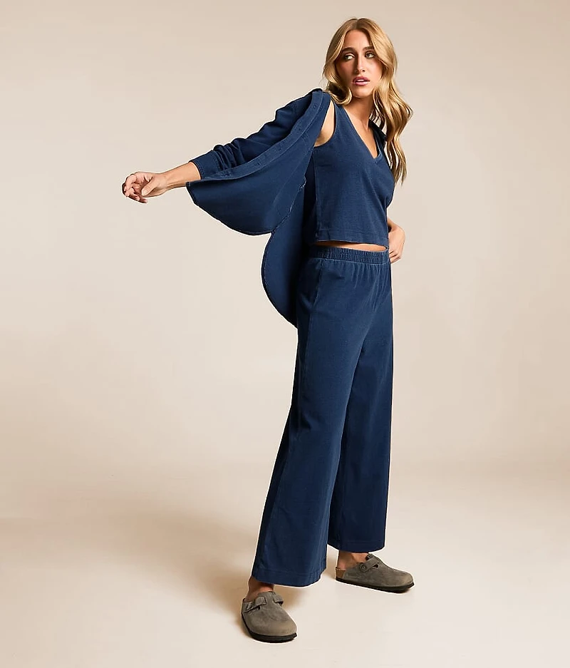 Scout Jersey Denim Wide Leg Pant
