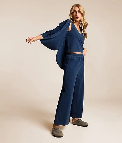 Scout Jersey Denim Wide Leg Pant