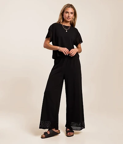 Banyan Cropped Wide Leg Pant