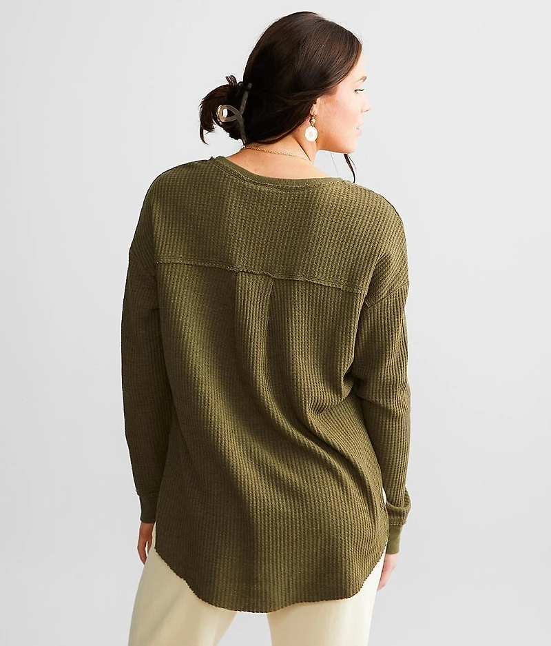 The Waffle Knit Thermal Top