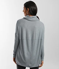 Cora Marled Cowl Neck Pullover