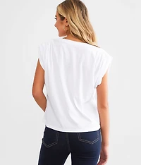 Barrett Pleated Sleeve Top