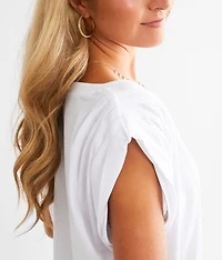 Barrett Pleated Sleeve Top