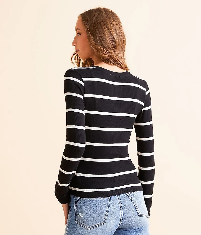 Scarlett Striped Henley