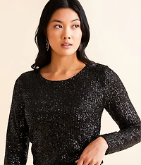 Aurora Sequin Cropped Top