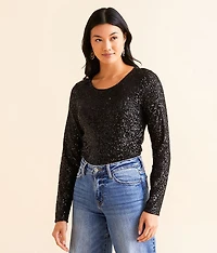 Aurora Sequin Cropped Top