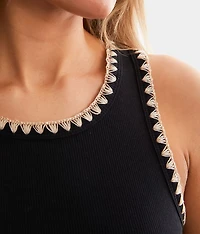 Avril Embroidered Tank Top