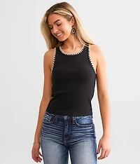 Avril Embroidered Tank Top