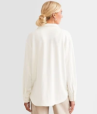 Layover Brushed Knit Shacket