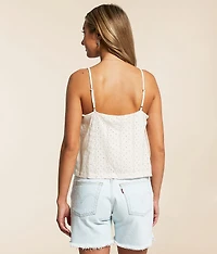 Sylvie Eyelet Cropped Tank Top