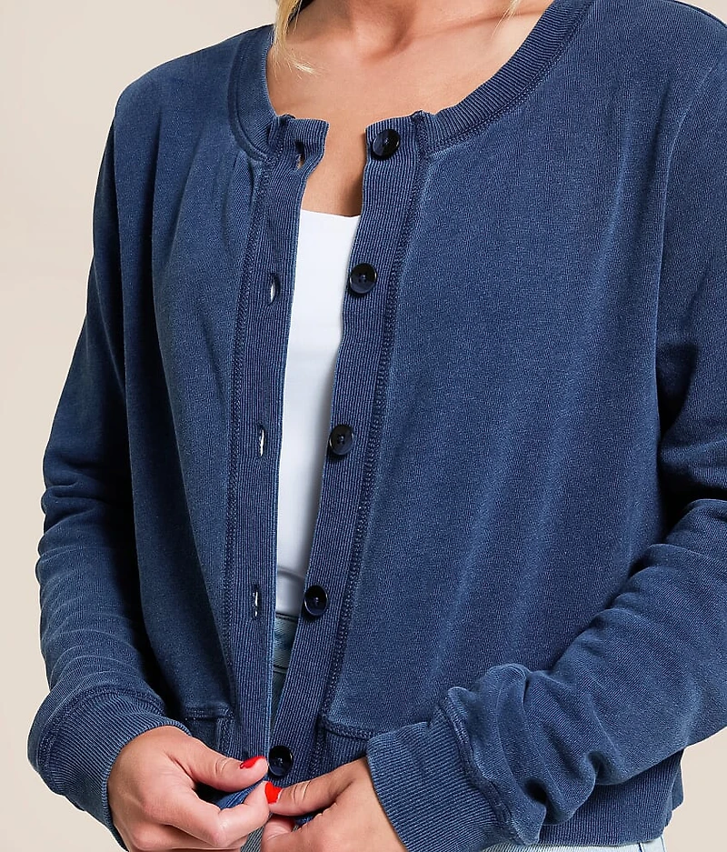 Daily Knit Denim Cardigan