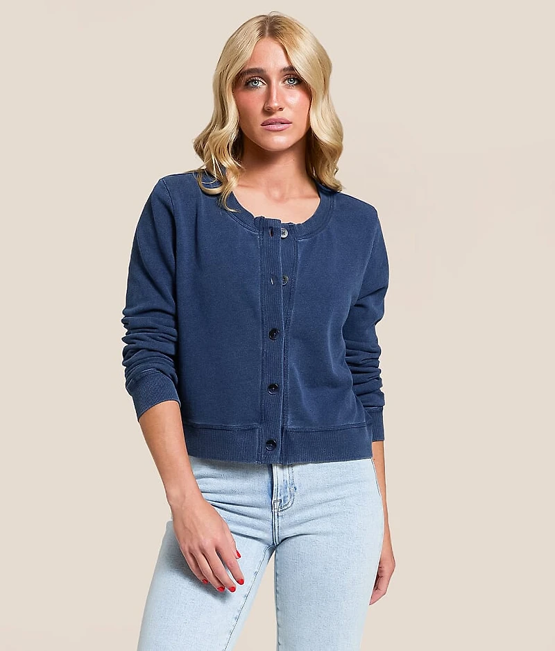 Daily Knit Denim Cardigan