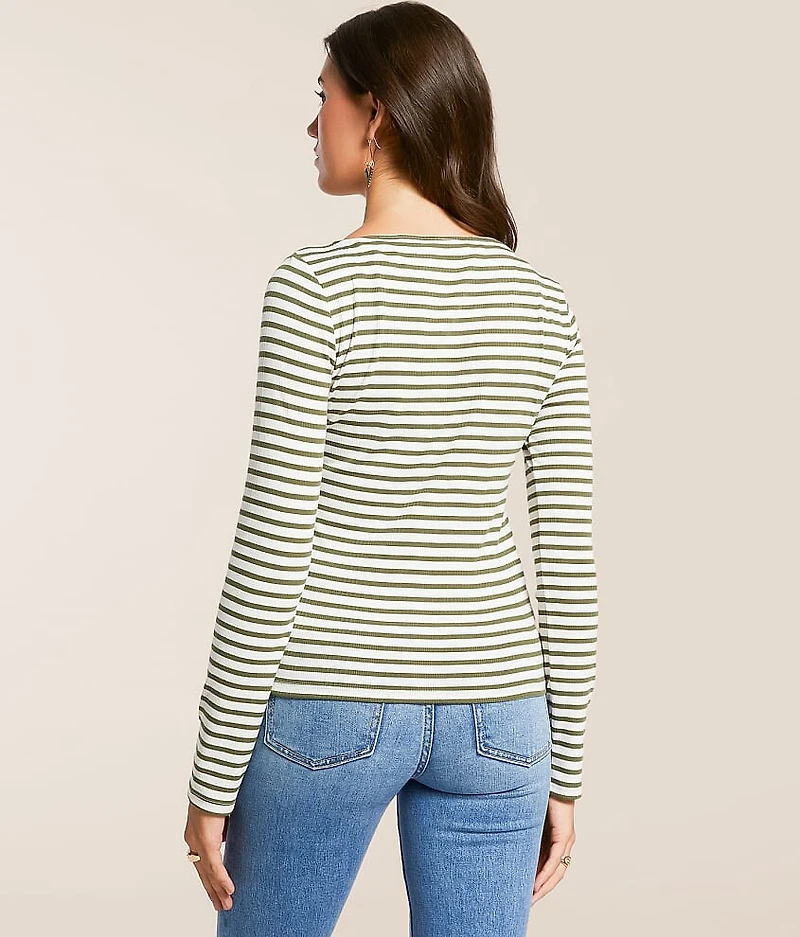 Pristine Striped Top