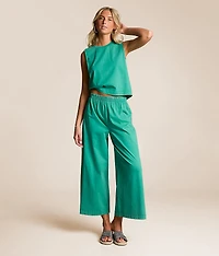 Sloane Jersey Cropped Muscle Tank Top