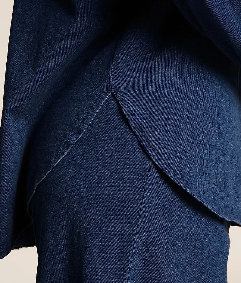 Reese Jersey Denim Shirt