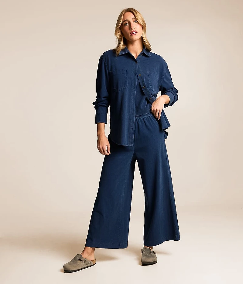 Reese Jersey Denim Shirt