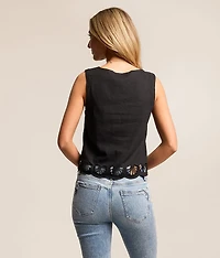 Charlene Embroidered Tank Top