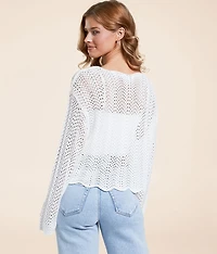 Donovan Crochet Cropped Sweater