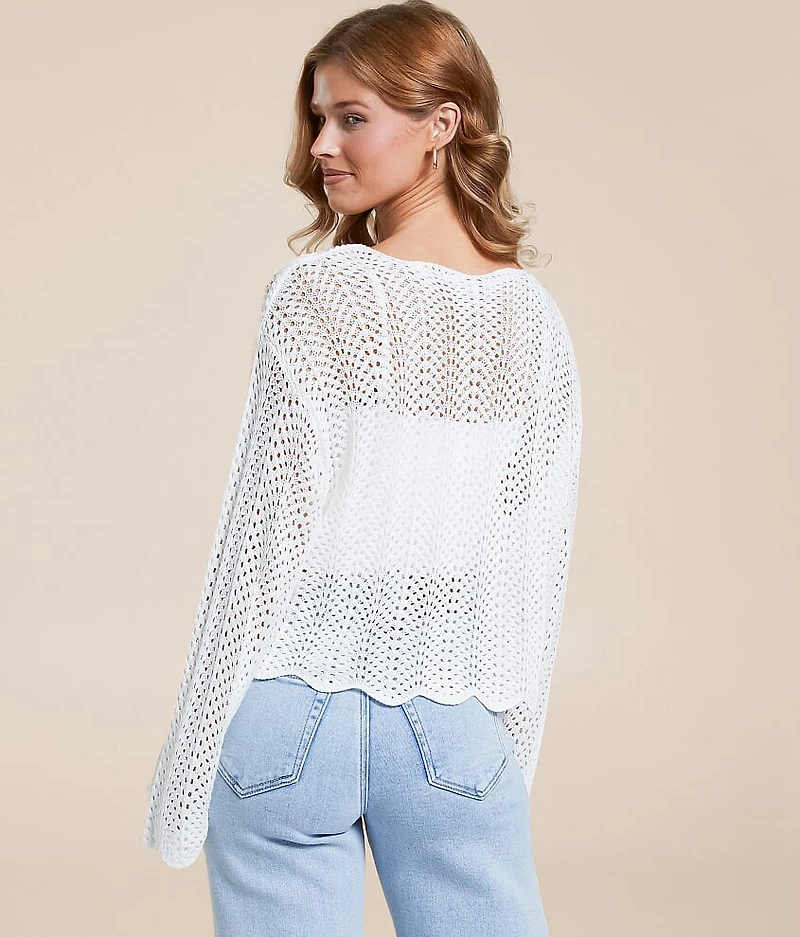 Donovan Crochet Cropped Sweater