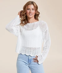 Donovan Crochet Cropped Sweater