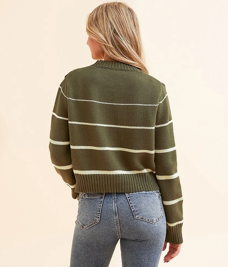 Milan Stripe Cropped Sweater