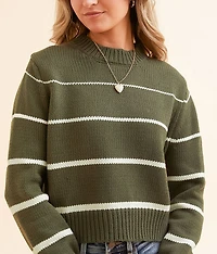 Milan Stripe Cropped Sweater