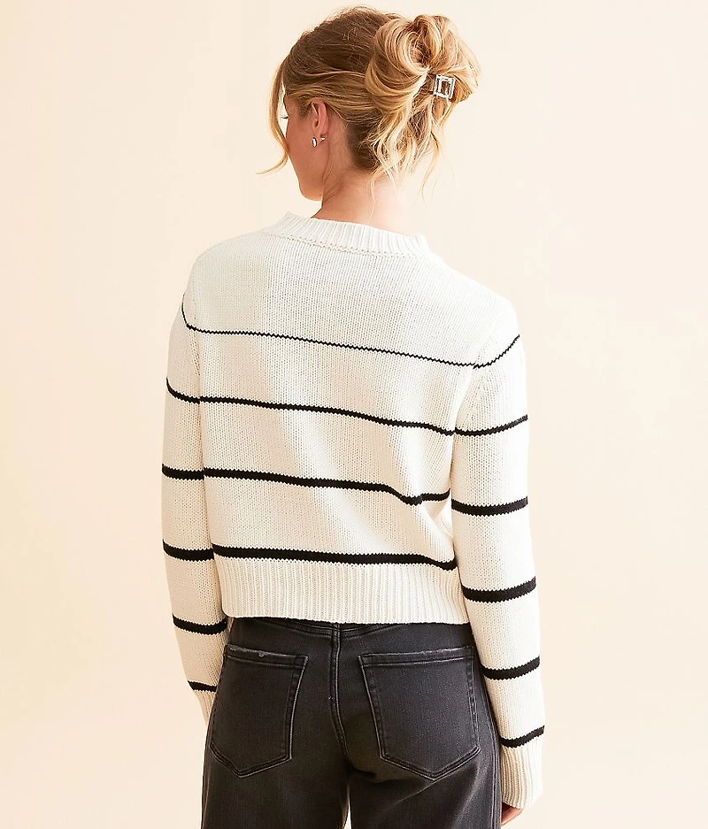 Milan Stripe Cropped Sweater