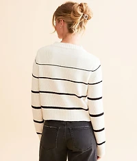 Milan Stripe Cropped Sweater
