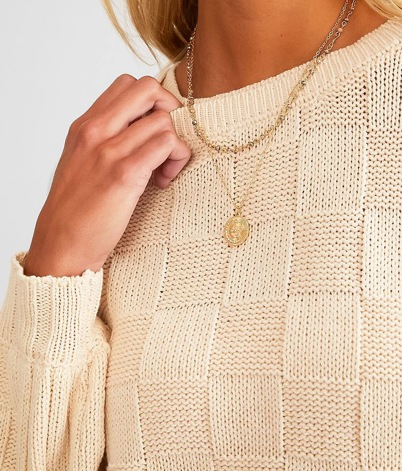 Foster Checker Sweater