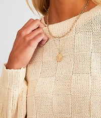 Foster Checker Sweater