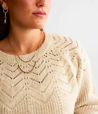 Sabine Pointelle Sweater