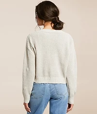 Fleur Cropped Cardigan Sweater