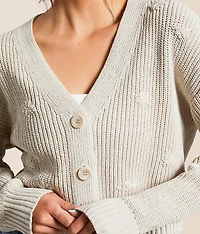 Fleur Cropped Cardigan Sweater