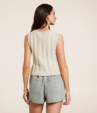 Calan Cropped Sweater Tank Top