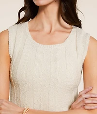 Calan Cropped Sweater Tank Top