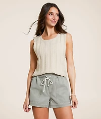 Calan Cropped Sweater Tank Top
