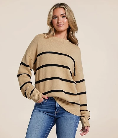 Z Supply Boyfriend Striped Sweater