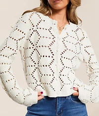 Rosalyn Pointelle Sweater