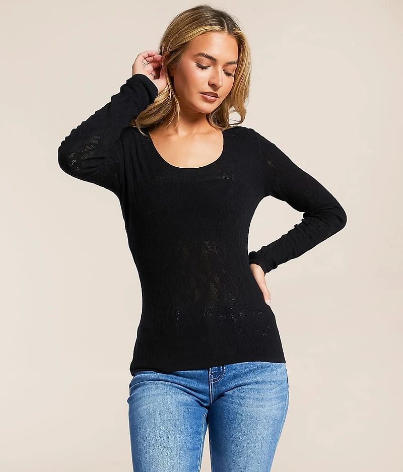 Tibi Floral Mesh Sweater