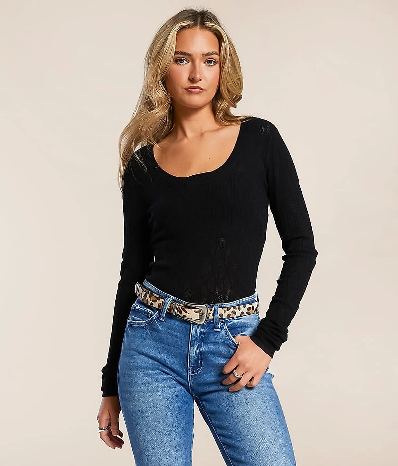 Tibi Floral Mesh Sweater