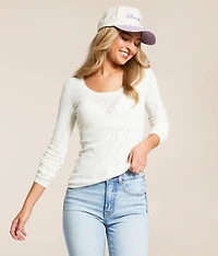 Tibi Floral Mesh Sweater