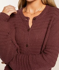 Between The Lines Cropped Cardigan Sweater